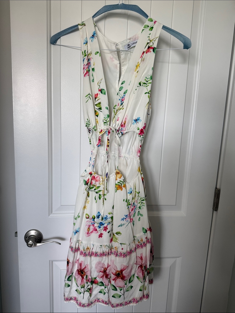 CUPSHE Open front waist midi dress